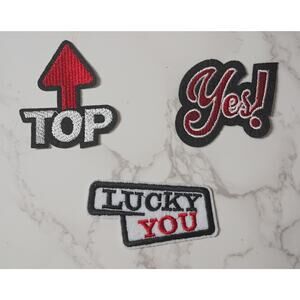 Set of 3 Iron On Patches - NWT